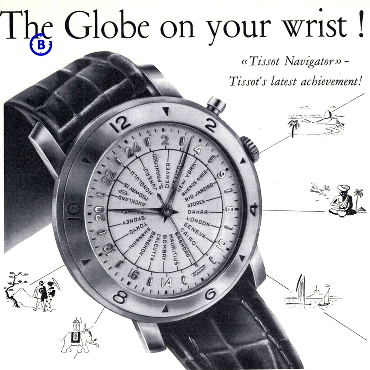 Tissot Navigator vintage, ref. 4002-1, 1952, photo 17 of 17