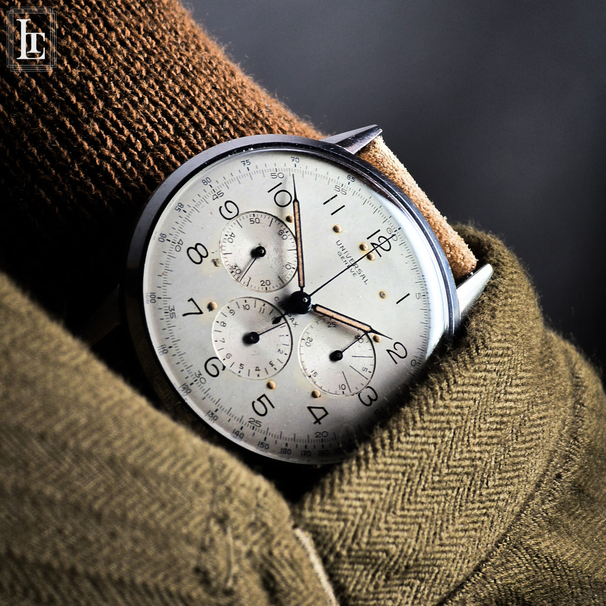 Universal Geneve "Universalone" chronograph radium, ref. 22430, 1944, photo 14 of 14