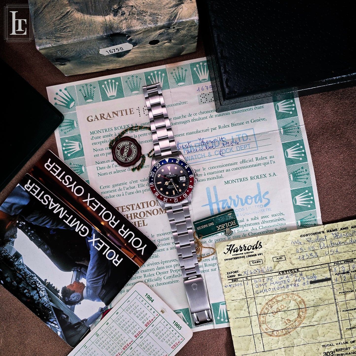 Rolex GMT Master 16750 b&p
