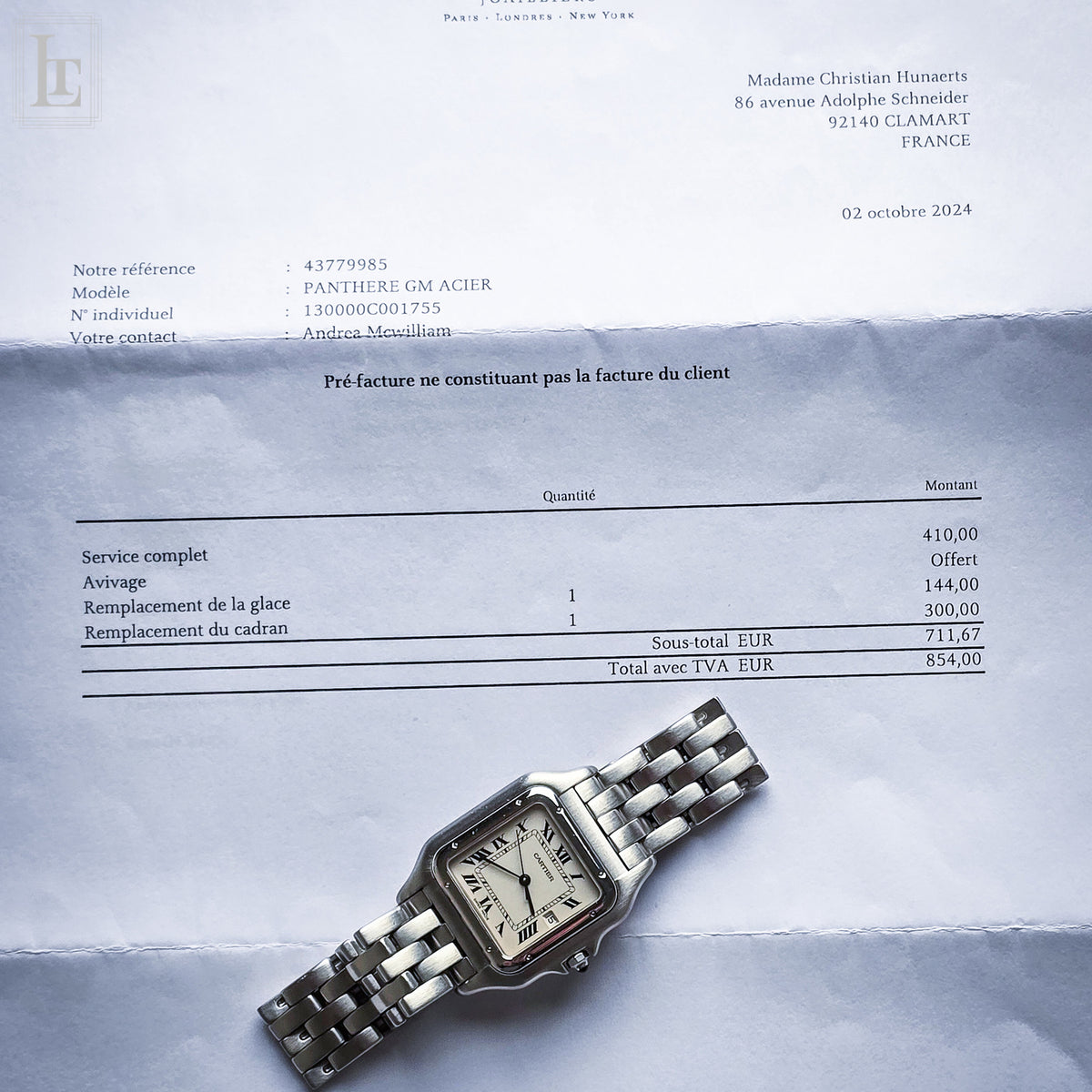 Cartier Panthère Large Quartz, ref. 130.00.C, 1990, photo 13 of 13