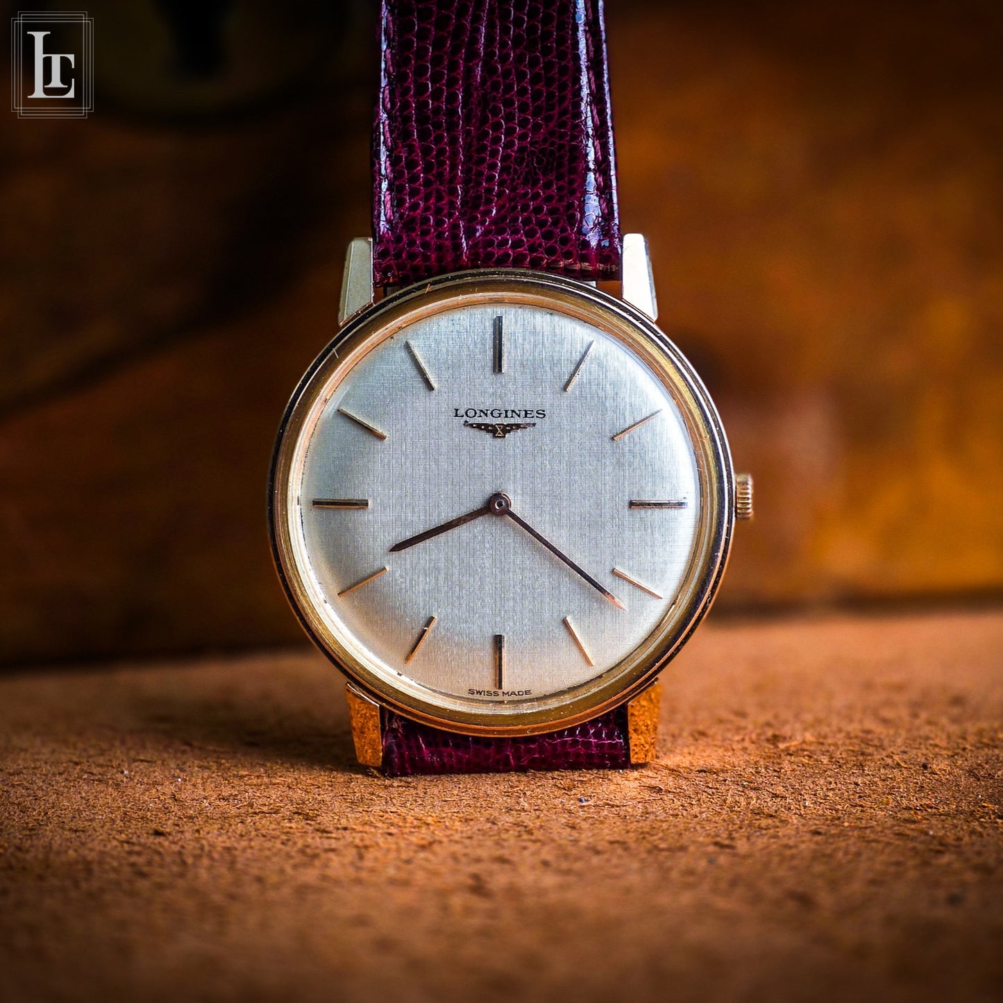 Longines classic linen gold