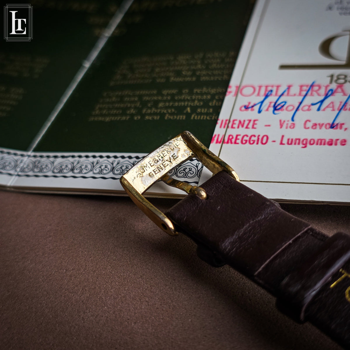 Baume & Mercier Bagnoire lady gold, ref. 37055, 1972, foto 7 di 7