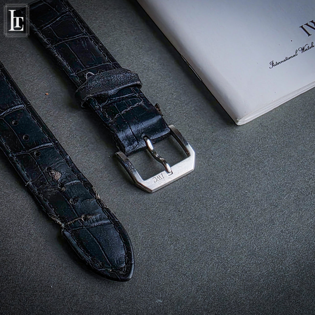 IWC Fliegerchronograph chrono Pilot b&p, ref. IW3706, 2001, strap
