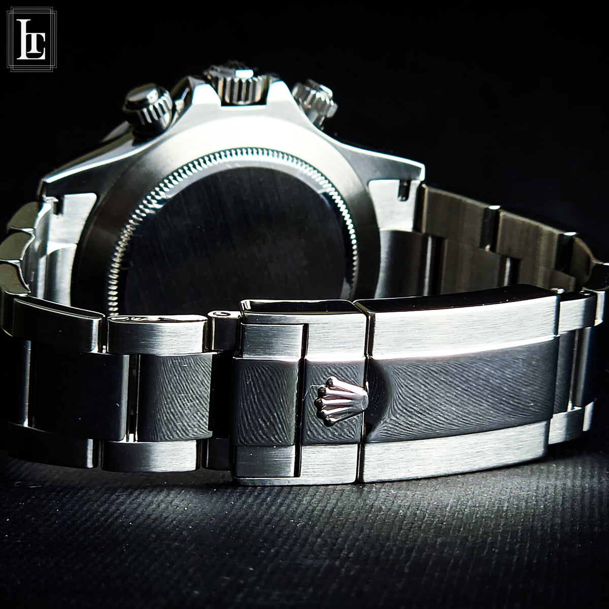Rolex Daytona 116520 Black Card&Box, 2009, chiusura e bracciale