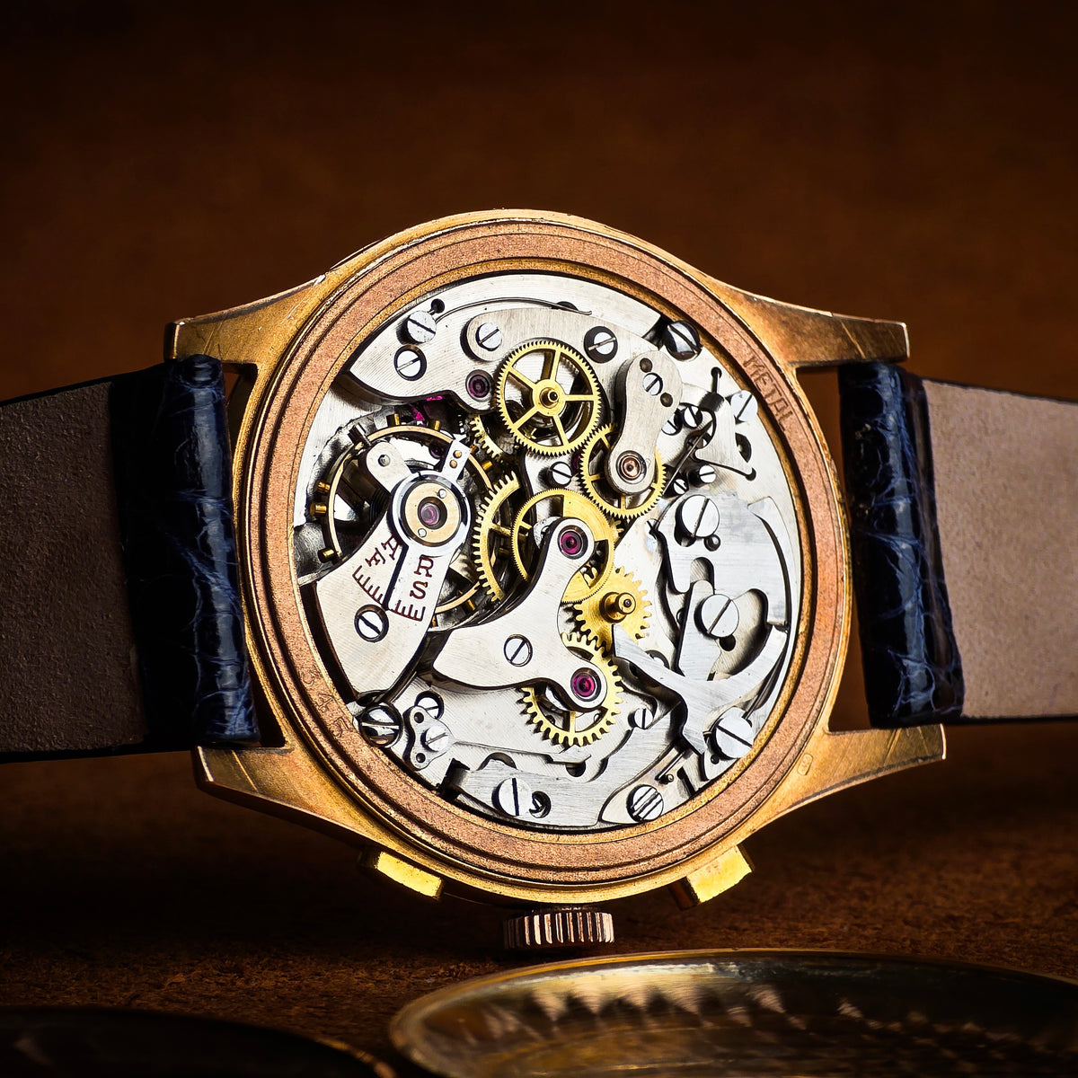 Chronographe Suisse gold chronograph, 1950, photo 10 of 10