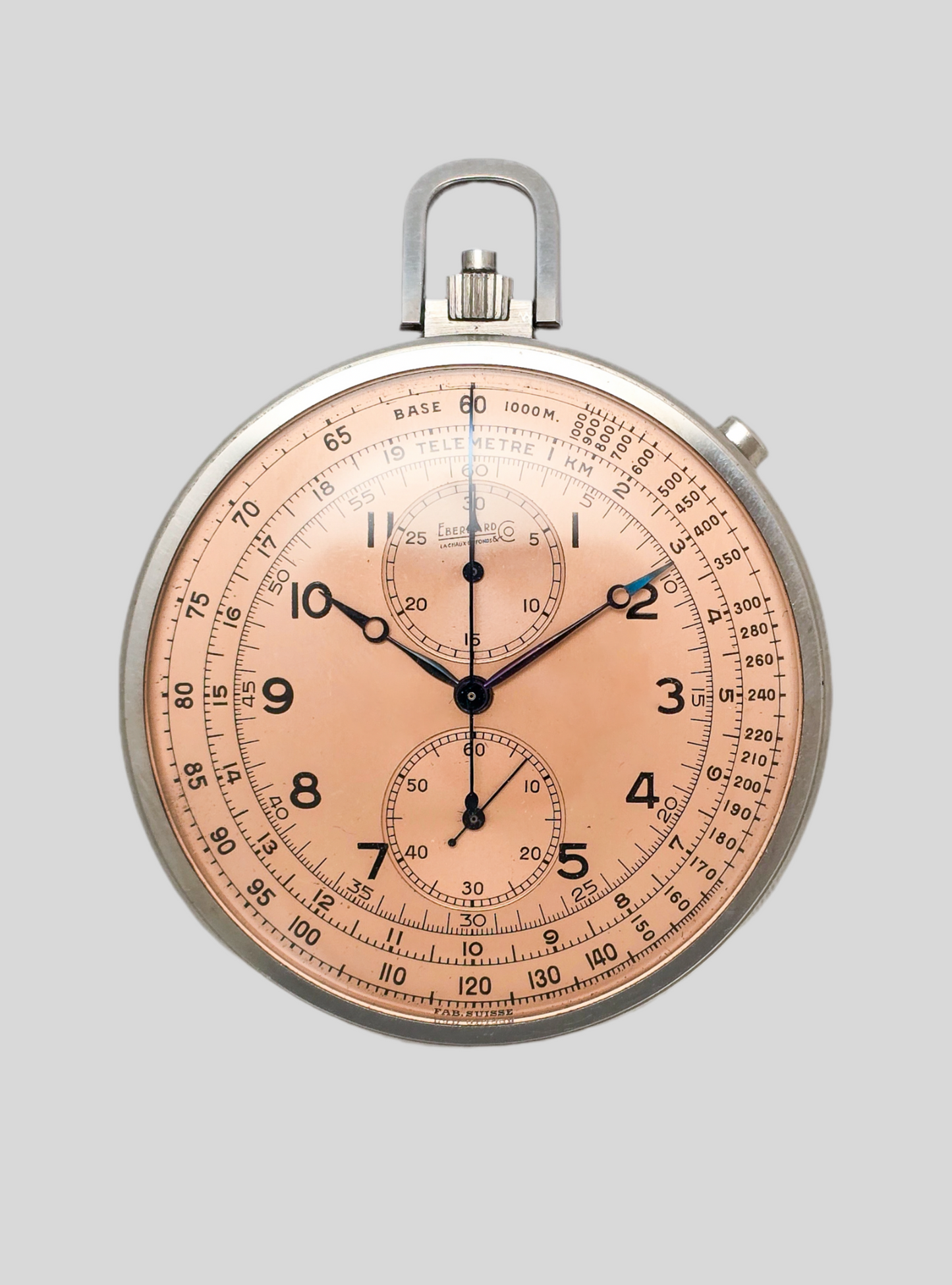 Eberhard Pocket chronograph salmon