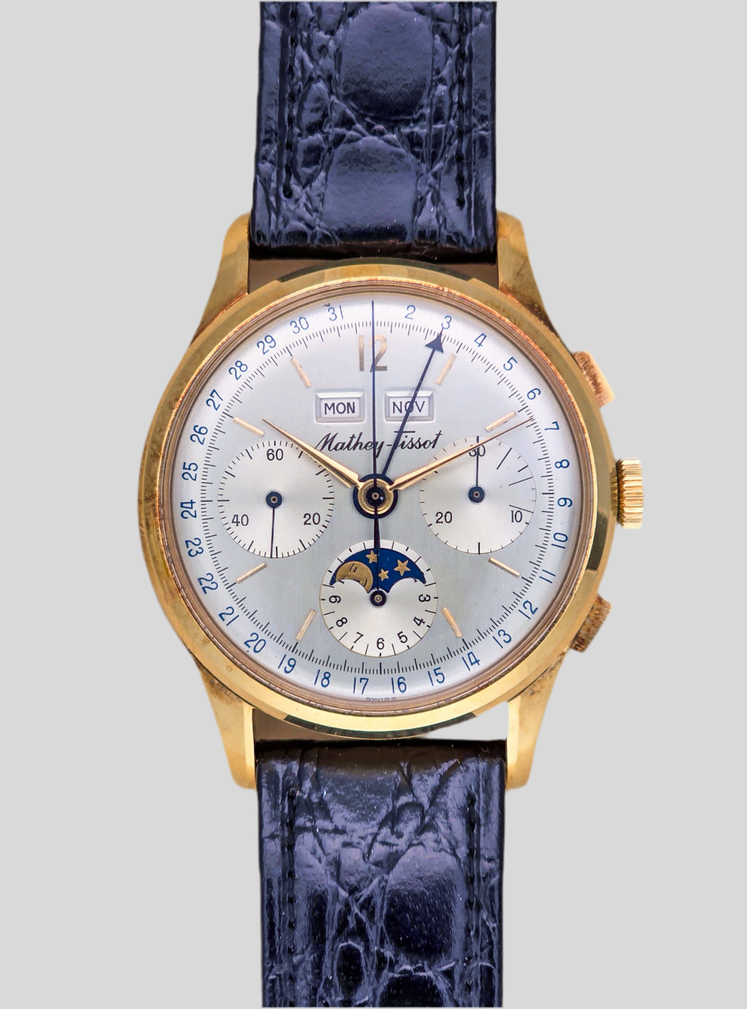 Mathey Tissot Triple Calendar Moonphase NOS – Luxo Time Firenze
