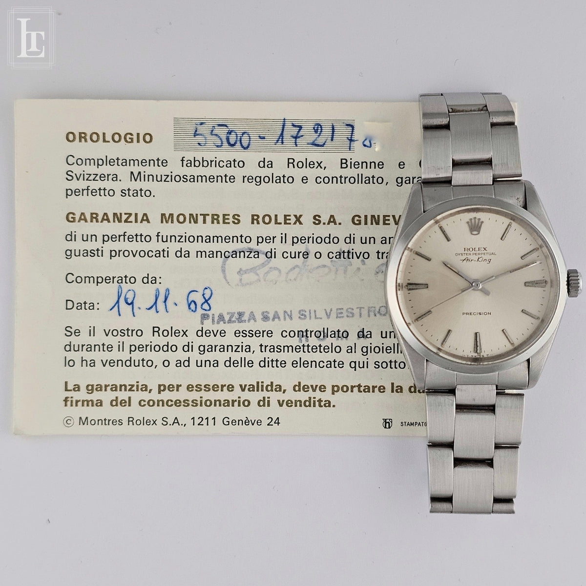 Rolex Air King, ref. 5500, 1968, photo 12 of 12