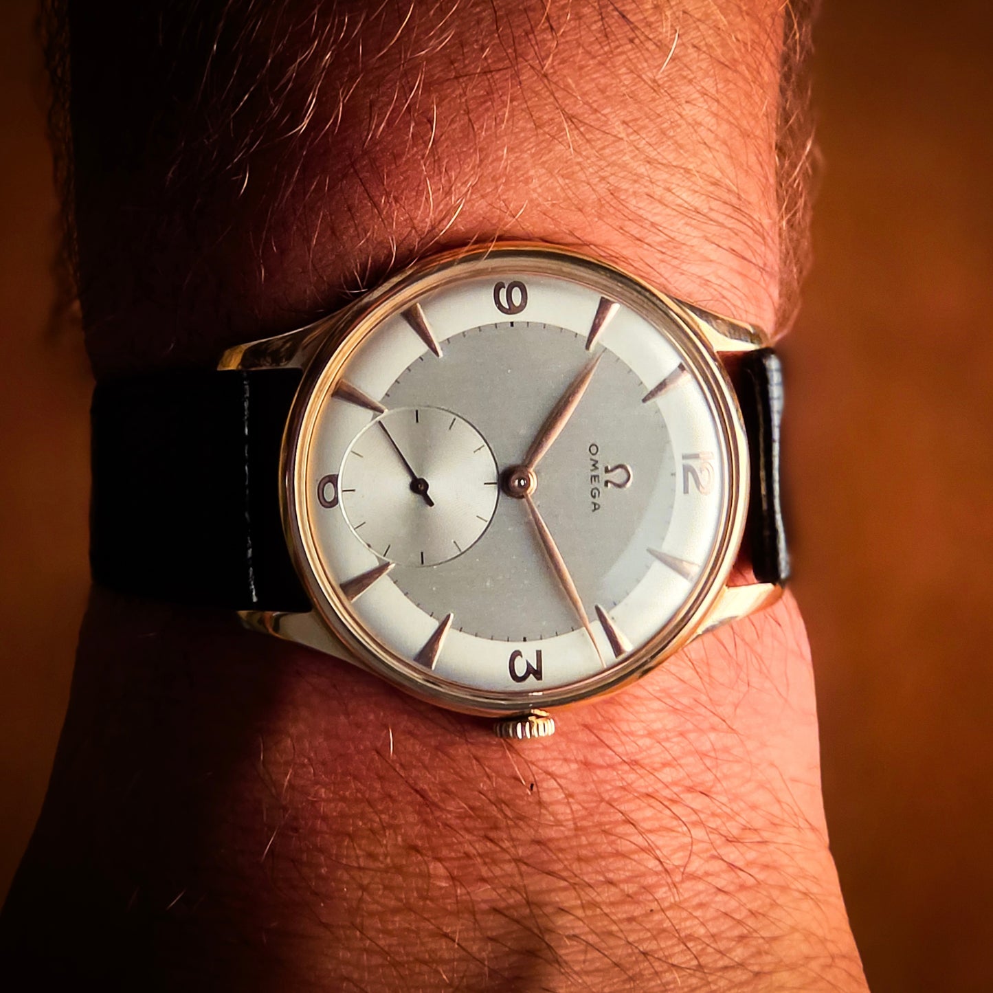 Omega Oversize 2 toni oro rosa