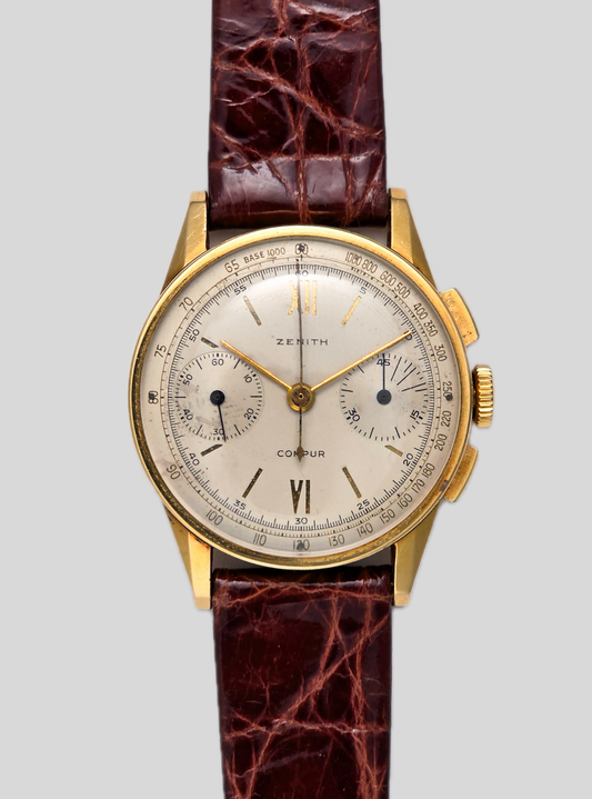 Zenith Chronograph Compur Sandwich 18k