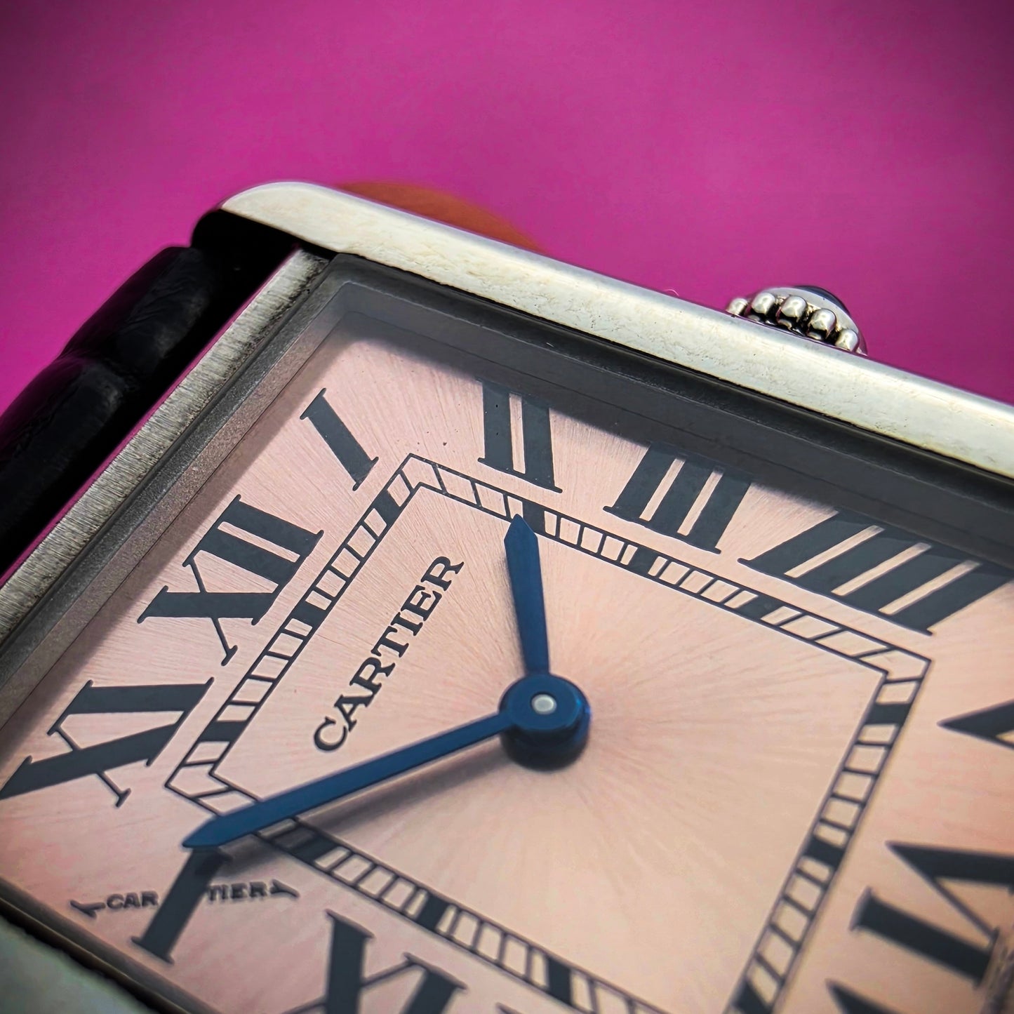 Cartier Tank Solo quarzo rosa
