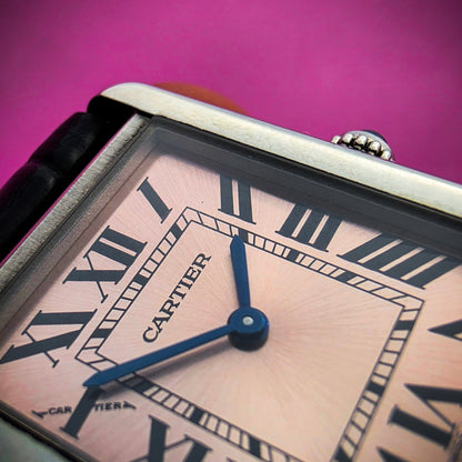 Cartier Tank Solo quarzo rosa
