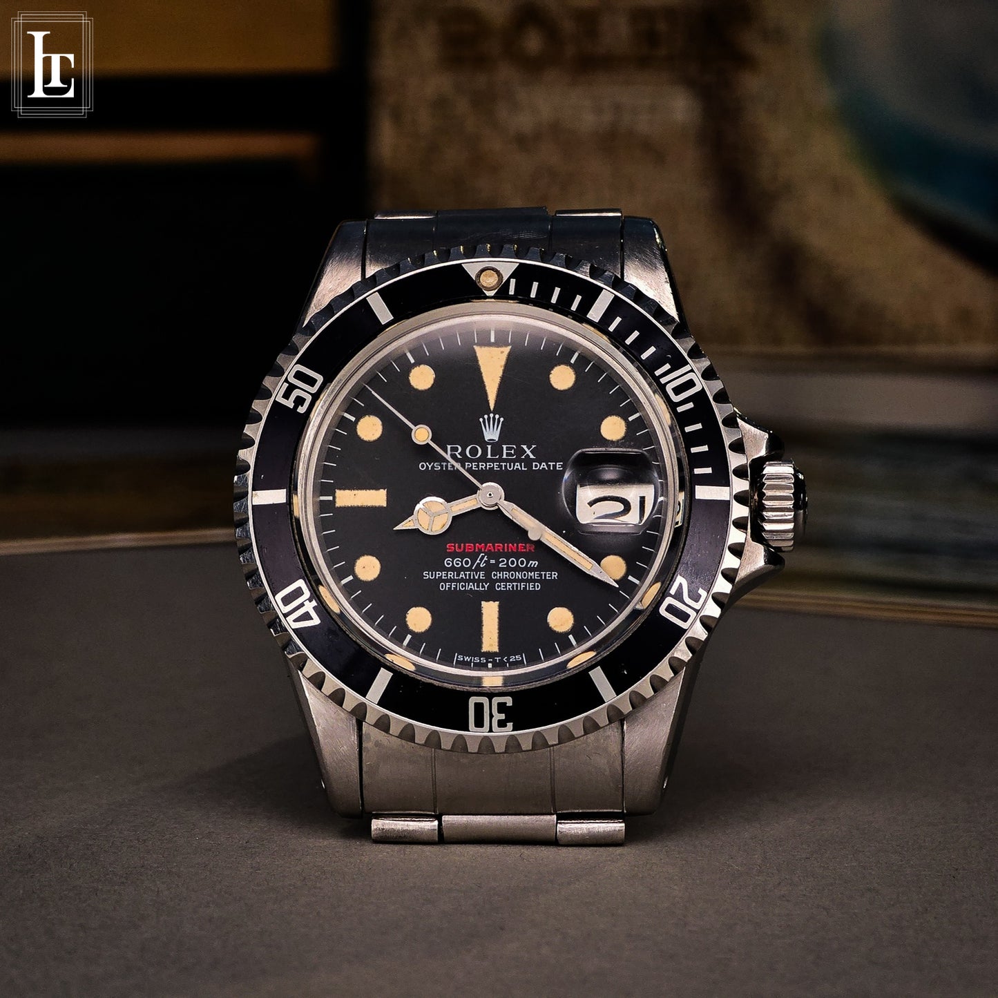 Rolex Submariner 1680 red writing b&p