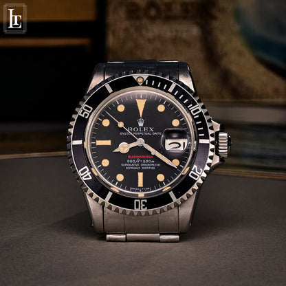 Rolex Submariner 1680 scritta rossa b&p