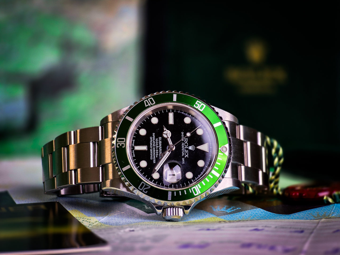 Rolex Submariner 16610 LV "Kermit" fat 4