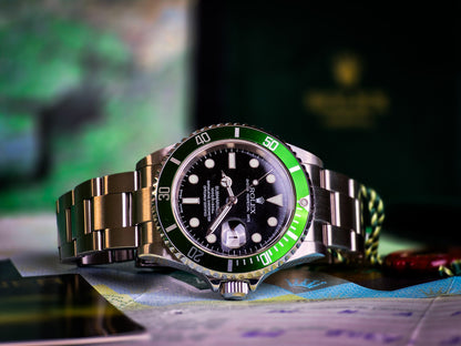 Rolex Submariner 16610 LV "Kermit" fat 4