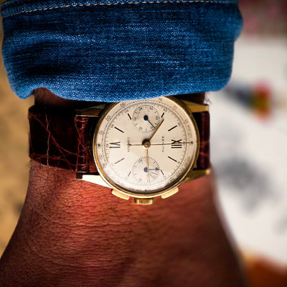 Zenith Chronograph Compur Sandwich 18k