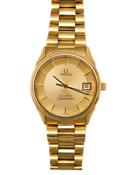 Omega Seamaster Quartz Full Gold