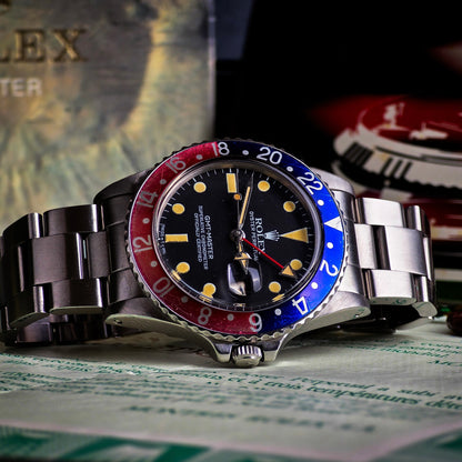 Rolex GMT Master 16750 Pepsi b&p