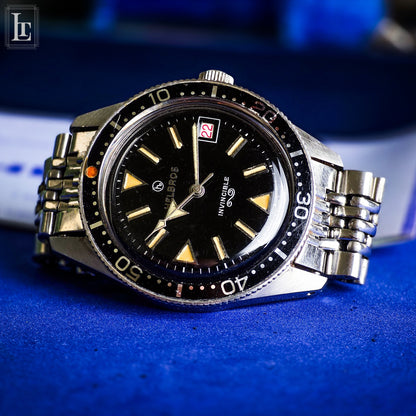 Helbros Invincible skin diver vintage b&p
