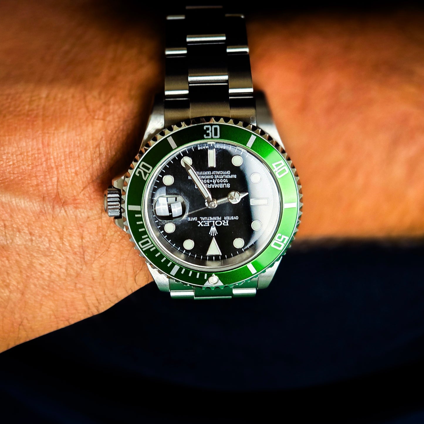 Rolex Submariner 16610 LV "Kermit" fat 4