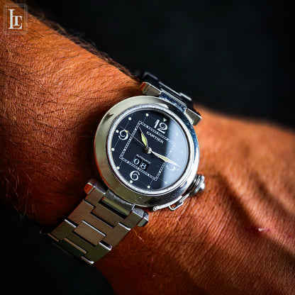 Cartier Pasha Ref. 2475 Gran Data black