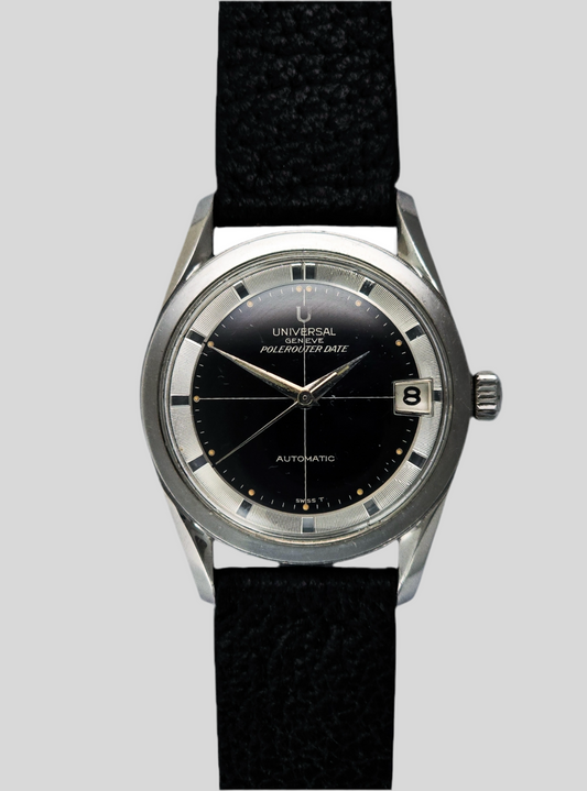Universal Genève Polerouter black gilt
