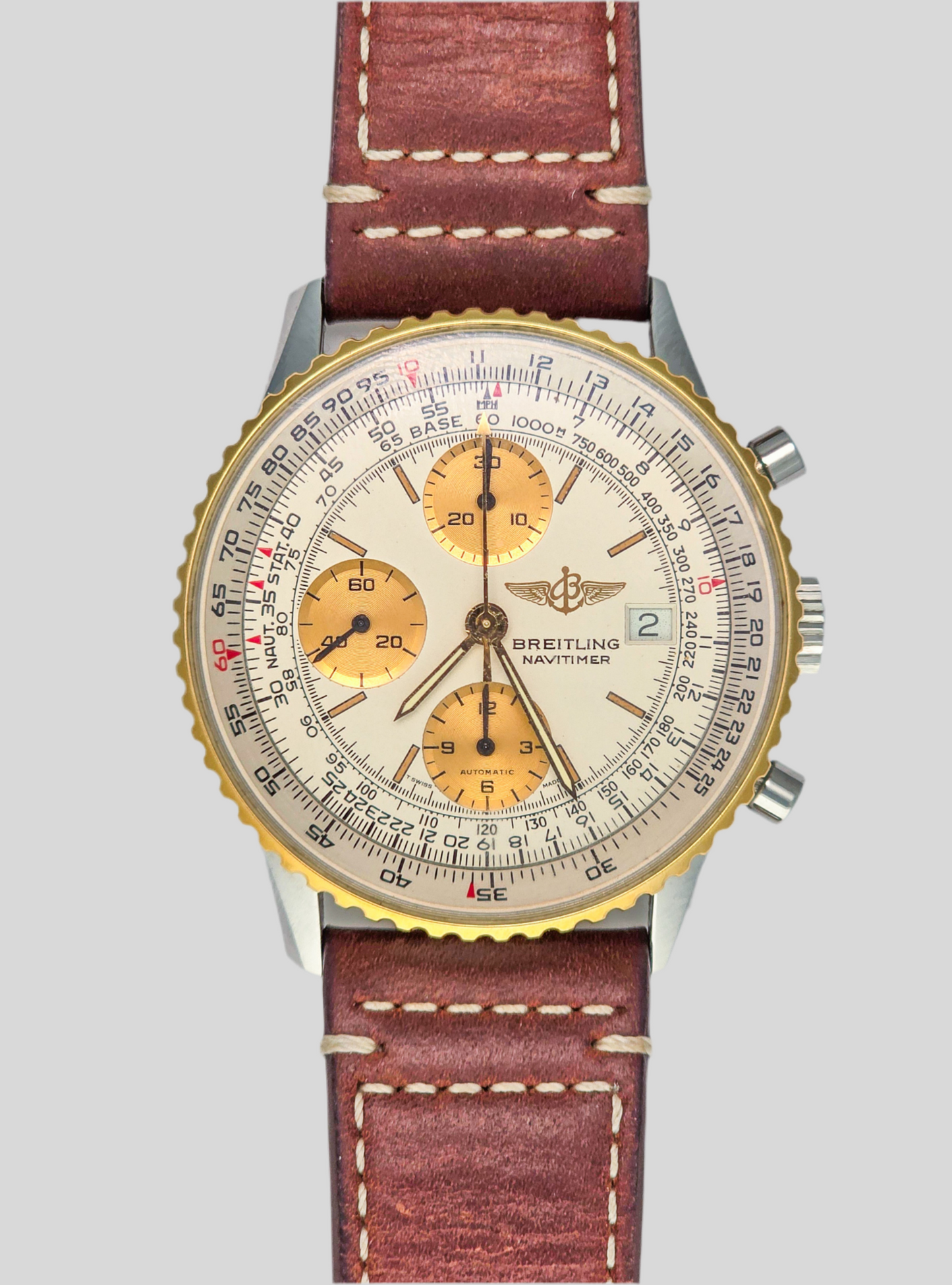 Breitling Navitimer Valjoux 7750 bianco