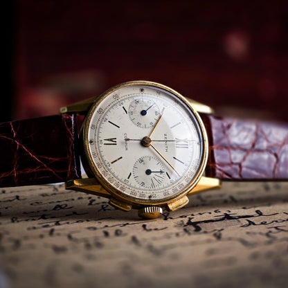 Zenith Chronograph Compur Sandwich 18k