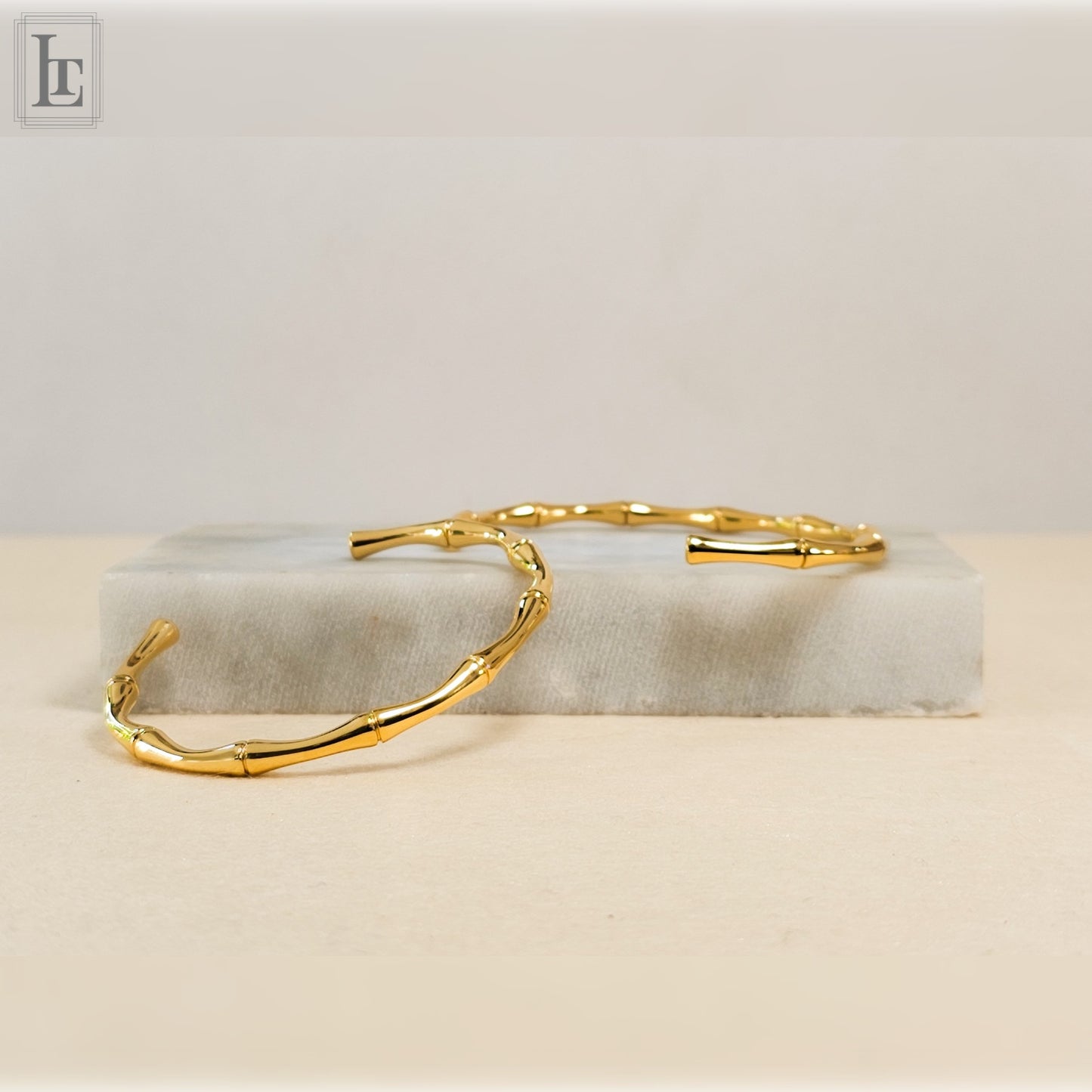 Gold florentine Bambù bracelet