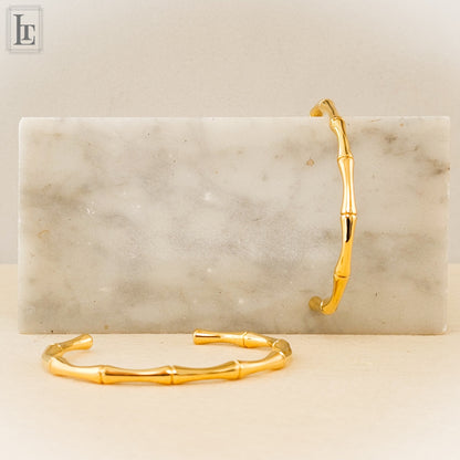 Gold florentine Bambù bracelet