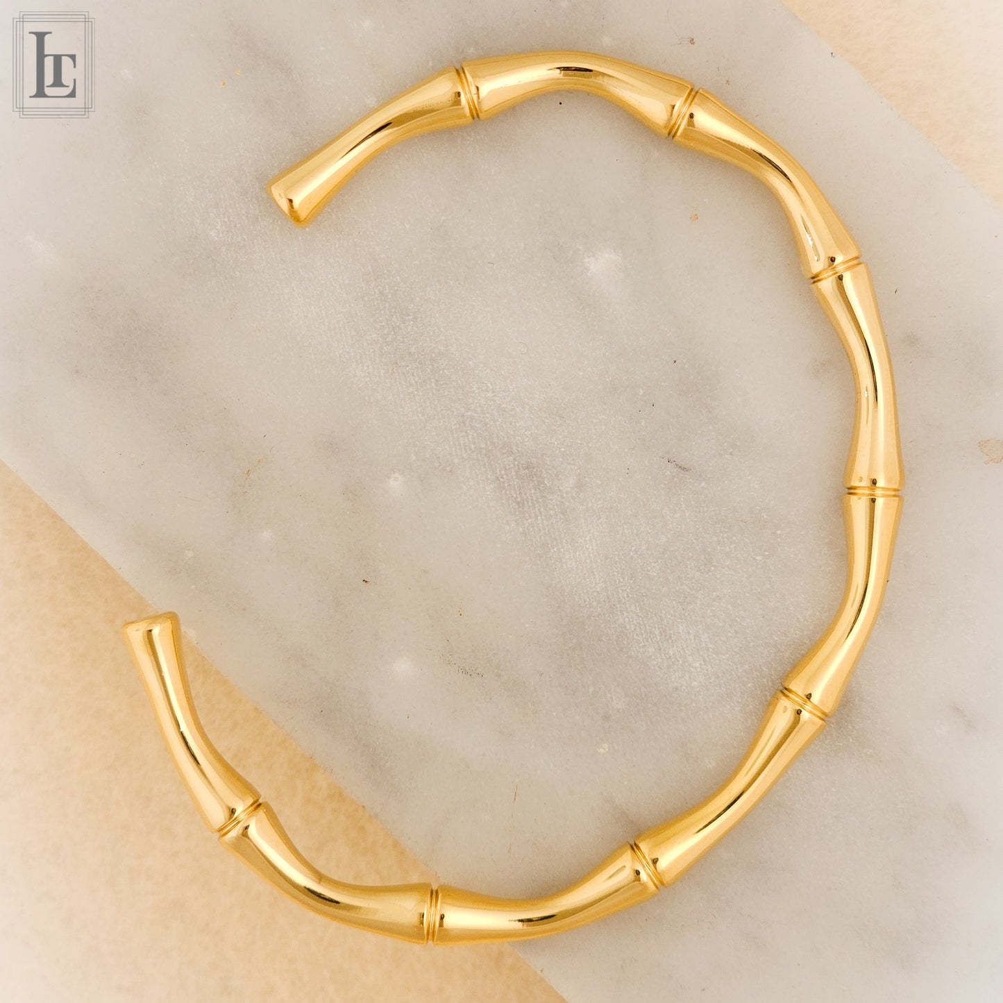 Gold florentine Bambù bracelet