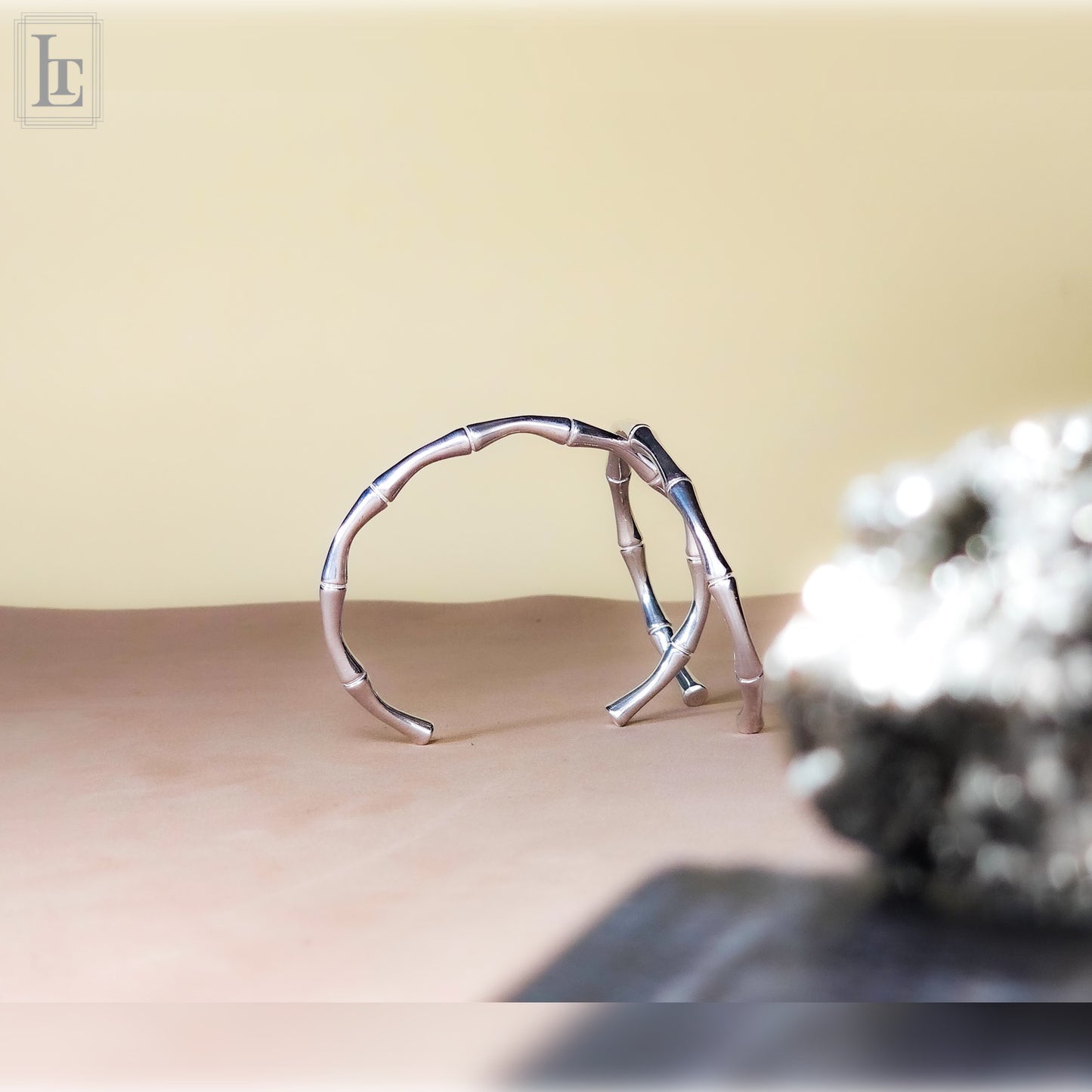 Silver florentine Bambù bracelet