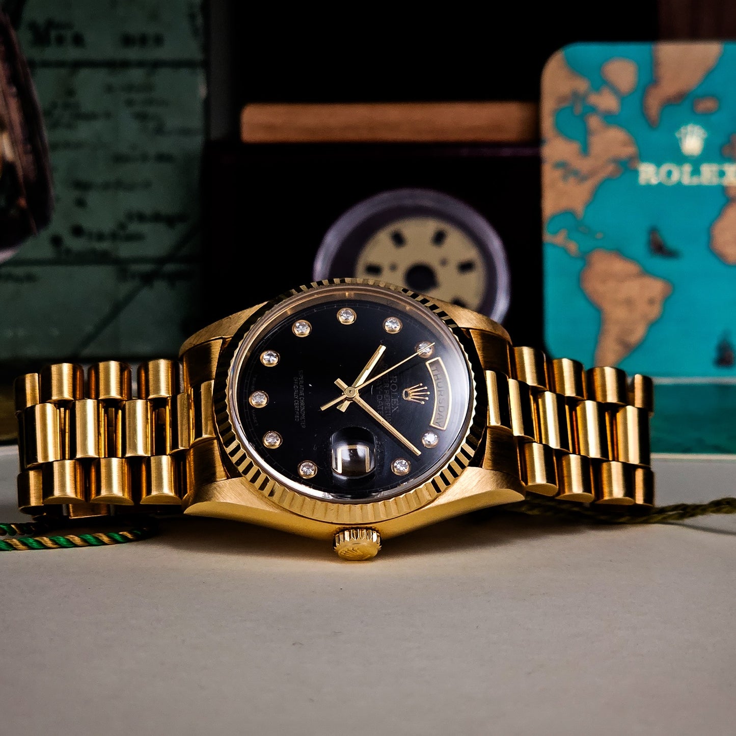 Rolex DayDate 18238 Onyx Pinball