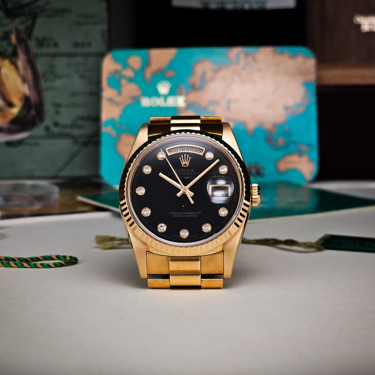 Rolex DayDate 18238 Onyx Pinball