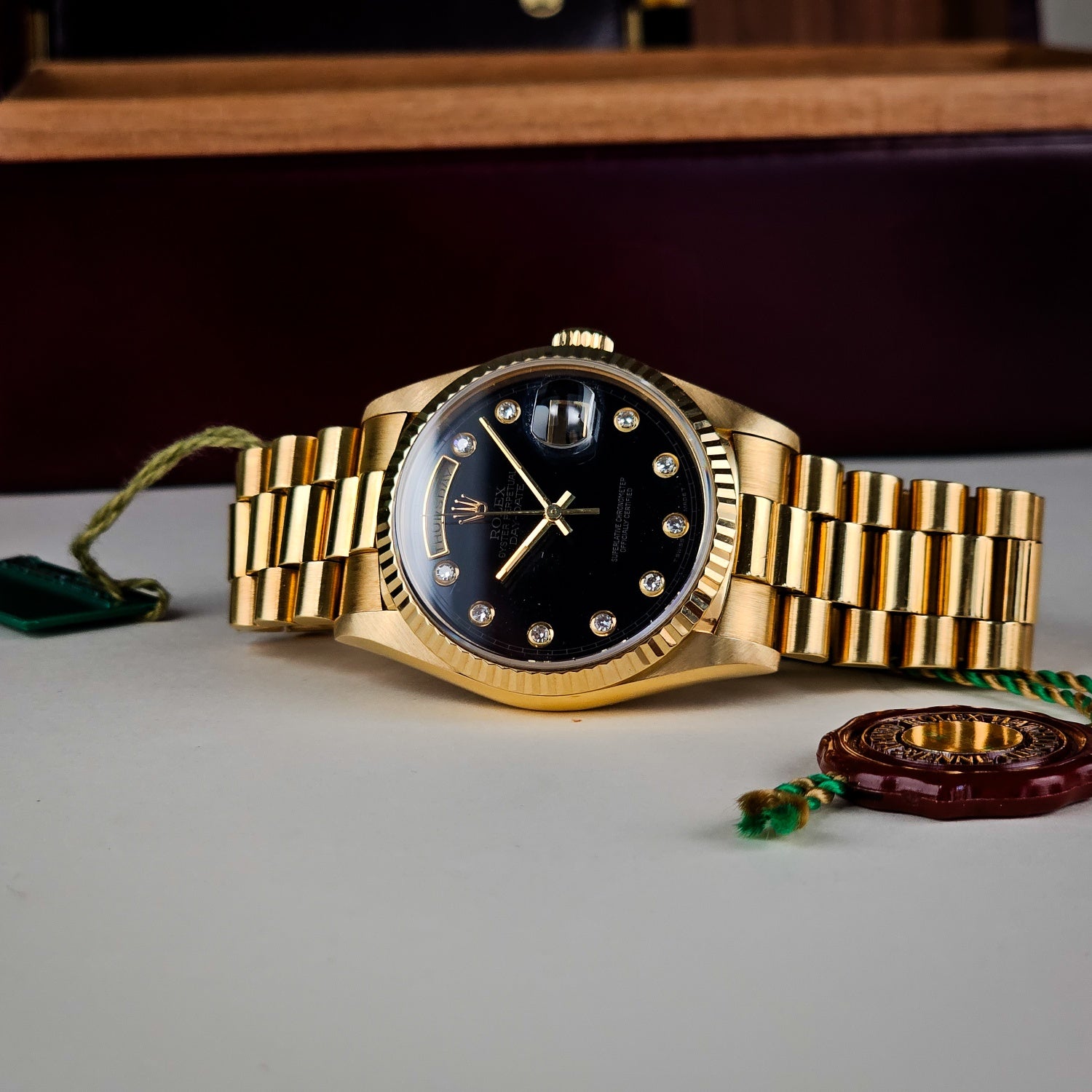 Rolex Day-Date 18238 Onyx Pinball – Luxo Time Firenze