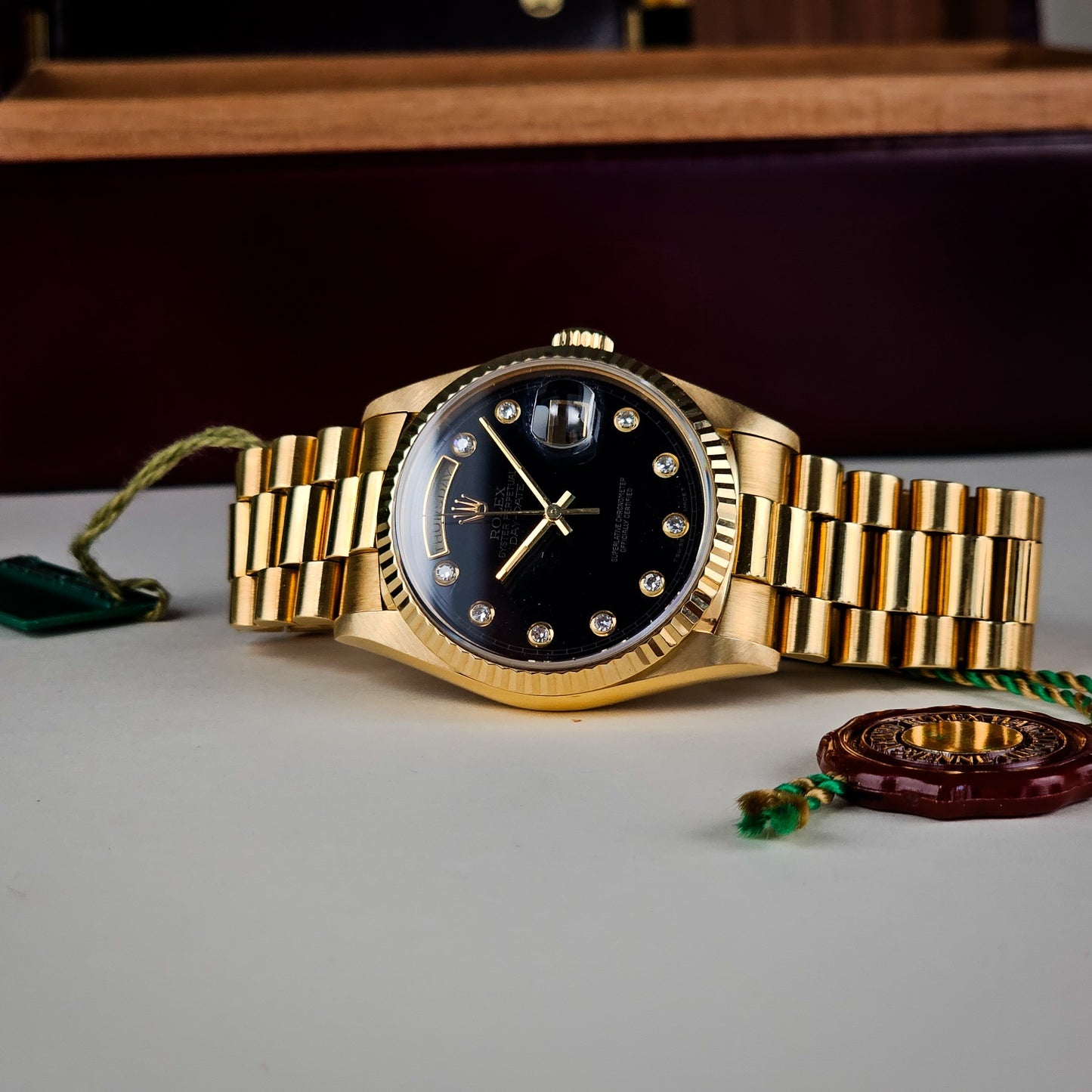 Rolex Day-Date 18238 Onyx Pinball