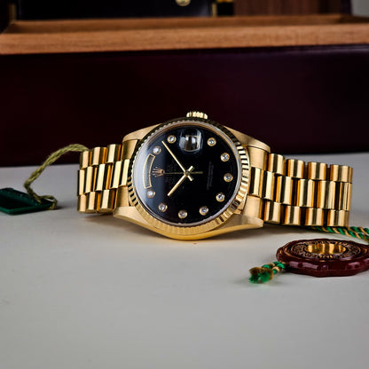 Rolex DayDate 18238 Onyx Pinball