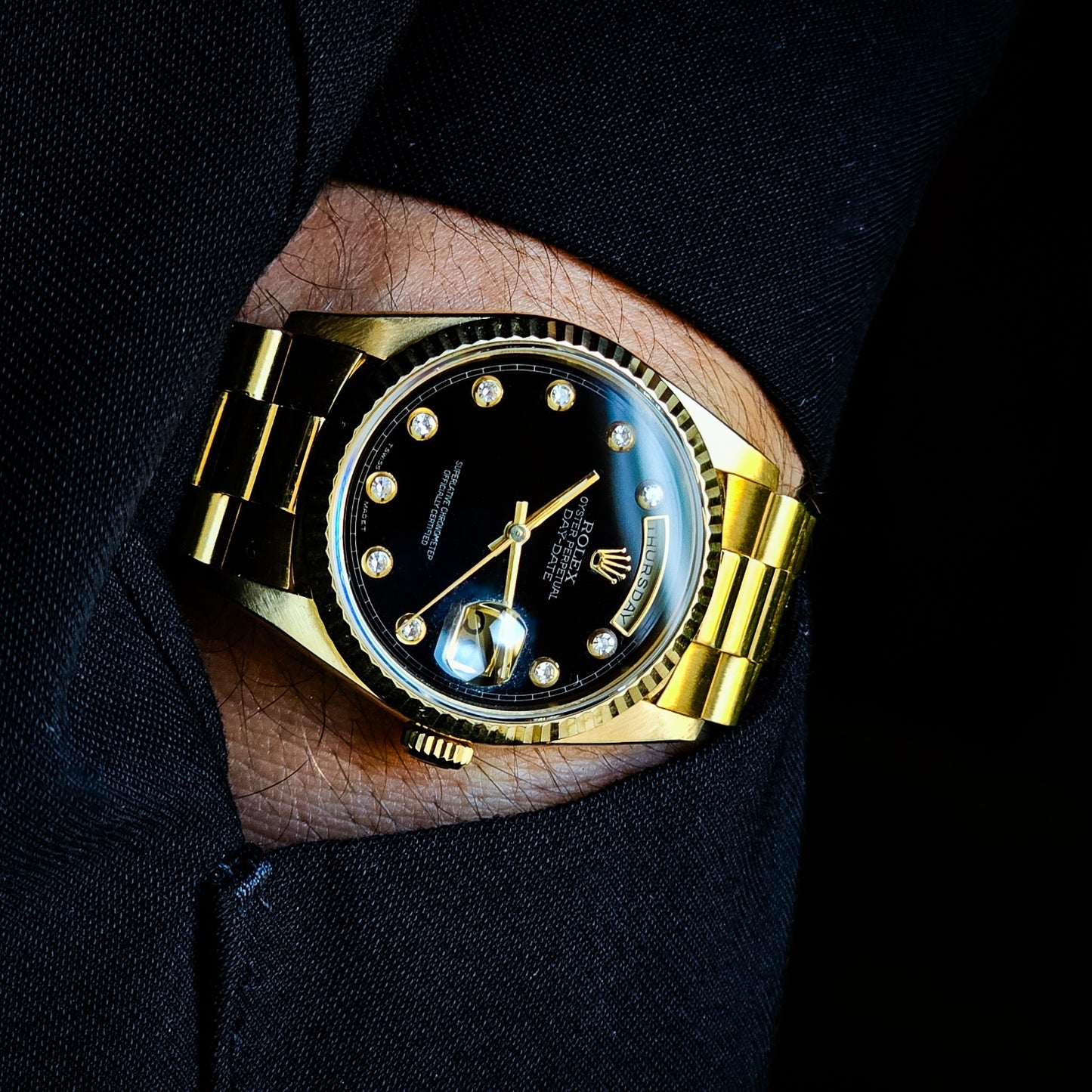 Rolex DayDate 18238 Onyx Pinball