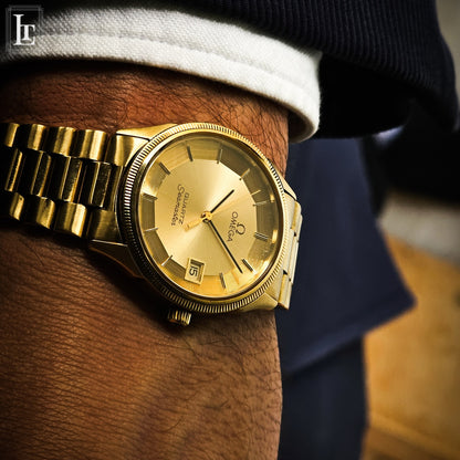 Omega Seamaster Quartz Full Gold