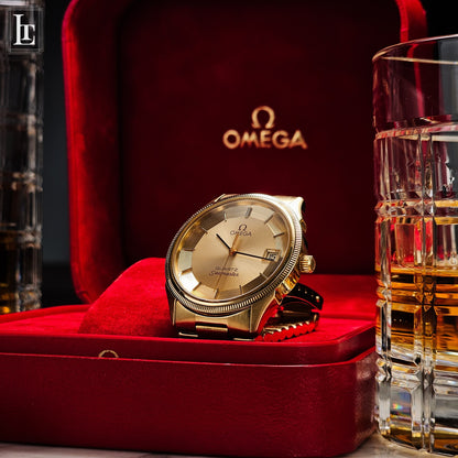 Omega Seamaster Quartz Full Gold