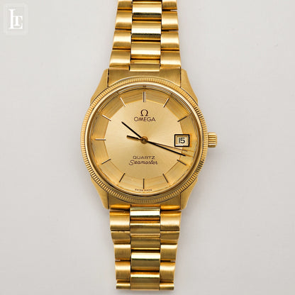 Omega Seamaster Quartz Full Gold