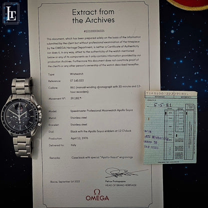 Omega Speedmaster Apollo Sojuz