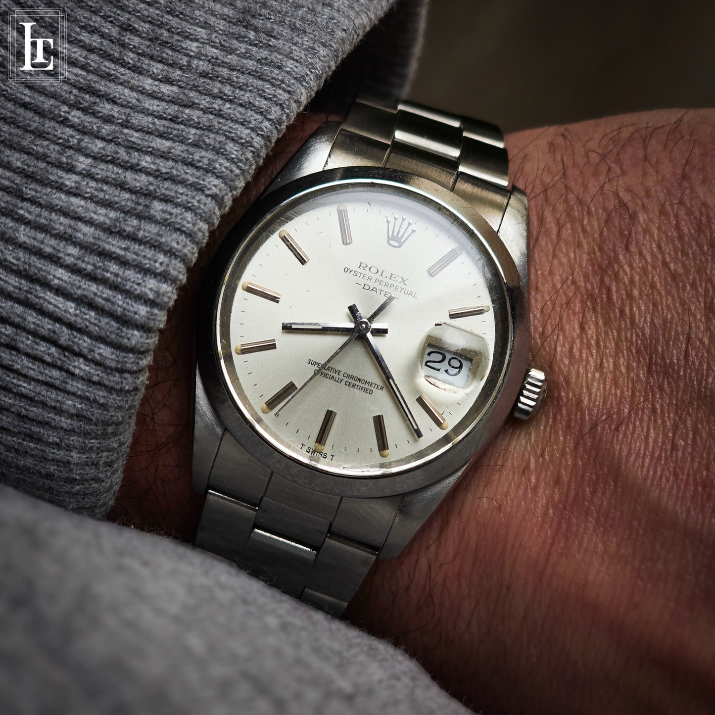 Rolex Date ref.15000 white