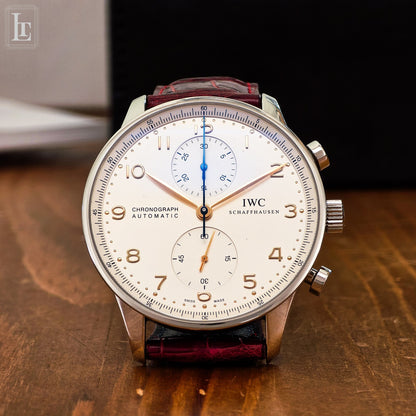 IWC Portuguese chronograph b&p