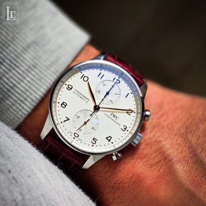 IWC Portuguese chronograph b&p