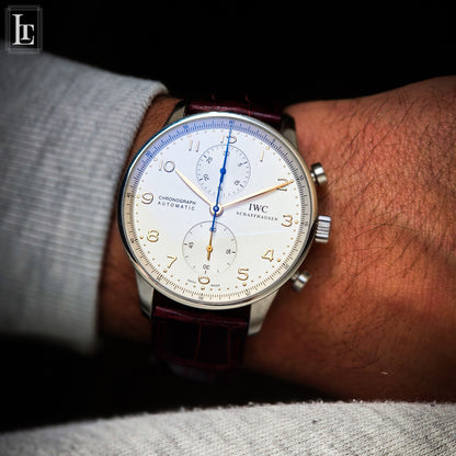 IWC Portuguese chronograph b&p