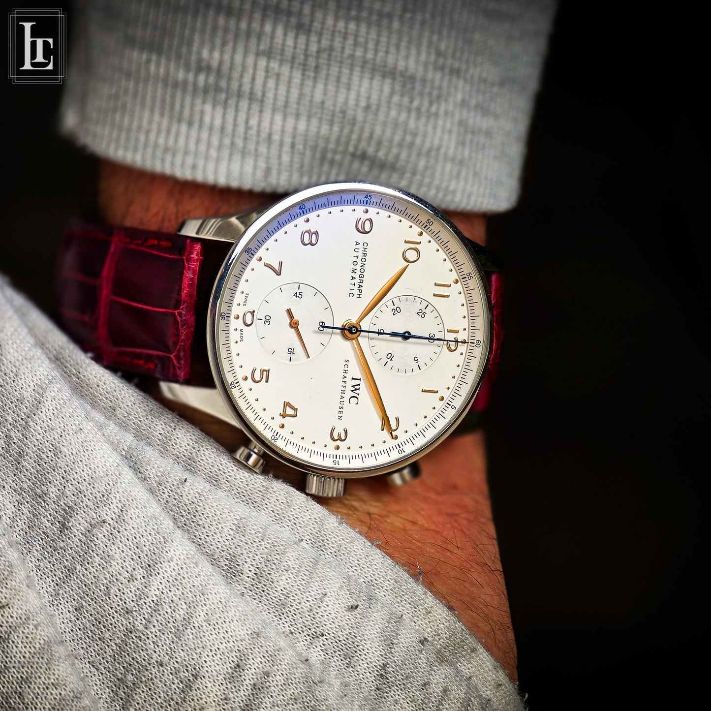 IWC Portuguese chronograph b&p