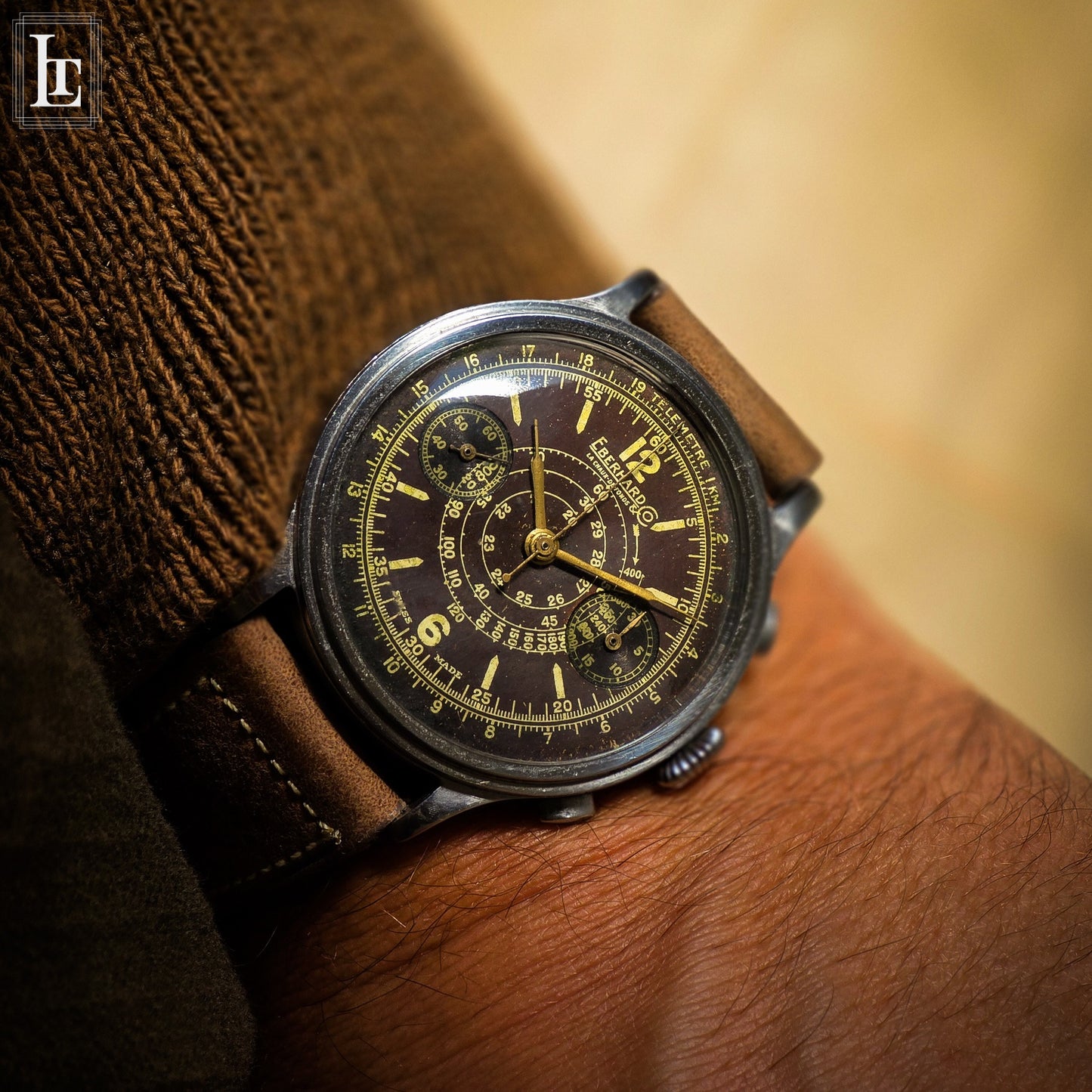 Eberhard Pre Extrafort lunetta a gradini marrone