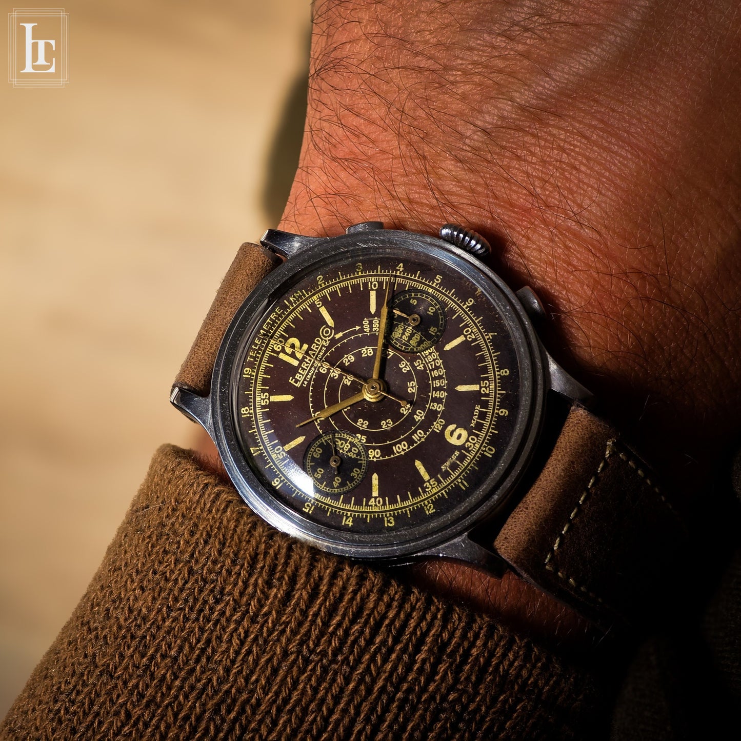 Eberhard Pre Extrafort lunetta a gradini marrone